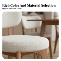 Nordic Design Upholstered Side Seat Modern Design Dining Chair Soft Padding Home Furniture Mid-1900s-Century Inspired for Homeowners, Families, Office Managers, Restaurant, Kitchen, Living Room