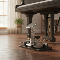 Piano Pedal Extender with Adjustment Knob Compact Piano Auxiliary Pedal Metal Sturdy for Children, Home Lessons, Music Studios