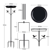 Metal Bird Feeder Stand Decorative Outdoor Bird Feeder Stand Allcomplete Set Kit