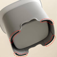 Anti-Splash Pet Water Bowl Raised Rim Floating Water Bowl Low Front Cutout