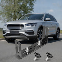 Black CB Radio Mounting Bracket Metal CB Radio Bracket Heavy Duty Steel for Truckers, Drivers, Truck, Dashboard, Center Console