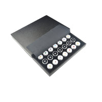 Acrylic Round Gemstone Display Box with Rotating Lid for Countertop Exhibition