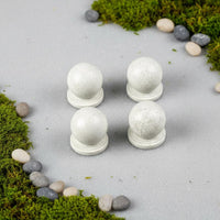 Versatile Scene Decor Miniature Stone Bollard DIY Project Material Model Traffic Barrier Long-Lasting ABS Plastic Sand Table Stone Pier for Hobbyists, Architectural Students, Dioramas