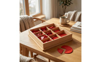 Wooden Tray with Fraction Pieces Hands-on Educational Fraction Teaching Aid Educational Learning Toy for Preschoolers, Teachers, Classroom