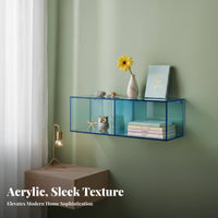 Colorful Modular Cube Customizable Combination Wall Shelf Space Saving
