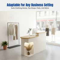 Cashier Counter, Modern Minimalist Reception Desk, Small Bar Table for Clothing Shop, Milk Tea Shop, Multiple Colors