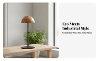 Wooden Hat Form Side Knob Shop Fixture Metal Base