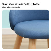 Multi-Functional Upholstered Toddler Chair Rounded Corners children's Seat Lightweight Small Stool Strong Load-Bearing for Toddlers, Students, Parents, Entryway, Playroom, Bedroom, Living Room