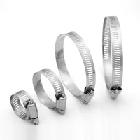 304 Stainless Steel American Style Hose Clamp for Security Monitoring and Gas Pipes