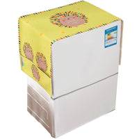 Printed Waterproof Dust Cover for Washing Machine or Refrigerator, Linen Blend Fabric