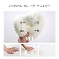 Travel Neck Pillow U-Shaped Memory Foam Neck Support Cushion for Airplane Car Office