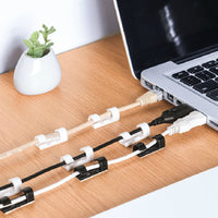Self-Adhesive Cable Organizer Clips for Wire Management