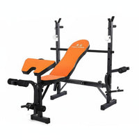Heavy Duty Squat Rack Bench Press Combo Thickened Steel Frame Workout Bench with Squat Rack Stable Design Weightlifting Bed Rust Proof for Weightlifters, Bodybuilders