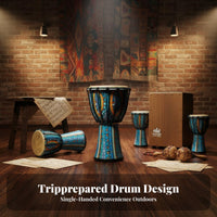 Lightweight Djembe Portable Rope-Tuned Djembe Beginner Friendly African Drum Rich Resonant Sound for Children, Beginners, Music Education, Jam Sessions, Live Performance, Outdoor Gathegaskets
