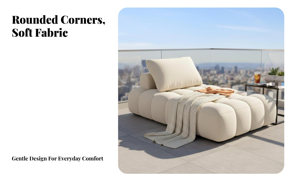 Modern Minimalist Design plump Accent Chair distinctive plump Shape Upholstered Armchair Space-Saving Single Sofa Soft Upholstery for Homeowners, Individuals, Living Room, Balcony, Apartment, perusing corner