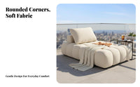 Modern Minimalist Design plump Accent Chair distinctive plump Shape Upholstered Armchair Space-Saving Single Sofa Soft Upholstery for Homeowners, Individuals, Living Room, Balcony, Apartment, perusing corner