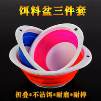 Portable Folding Fishing Bait Bucket with Handle