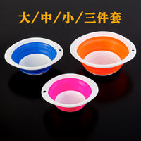 Portable Folding Fishing Bait Bucket with Handle