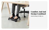 Anti-Slip beneath-desk Footrest Portable beneath-desk Massaging Footrest Easy Assembly Foot Stool two-functionFunction for People telecommuting Home, Adults, Students, Work, Study Room