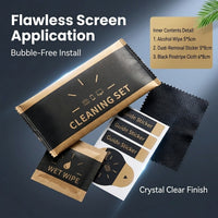 Application Kit with Cleaning Tools, Phone Installation Kit, Electronics Cleaning Kit for Phone Screen with Dust Remover Cloth Alcohol