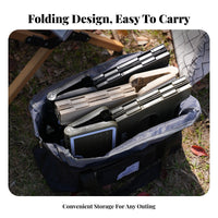 Foldable Design foldable Stool with grip Space-Saving foldable Footstool Thickened Construction Portable Seat Lightweight for Campers, Homeowners, Camping, Outdoor, Fishing, on-the-while traveling