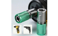 Knurled Grip Hex Socket Adapter Quick Lock Self-Locking Drill Adapter Hexagonal Drill Chuck Converter