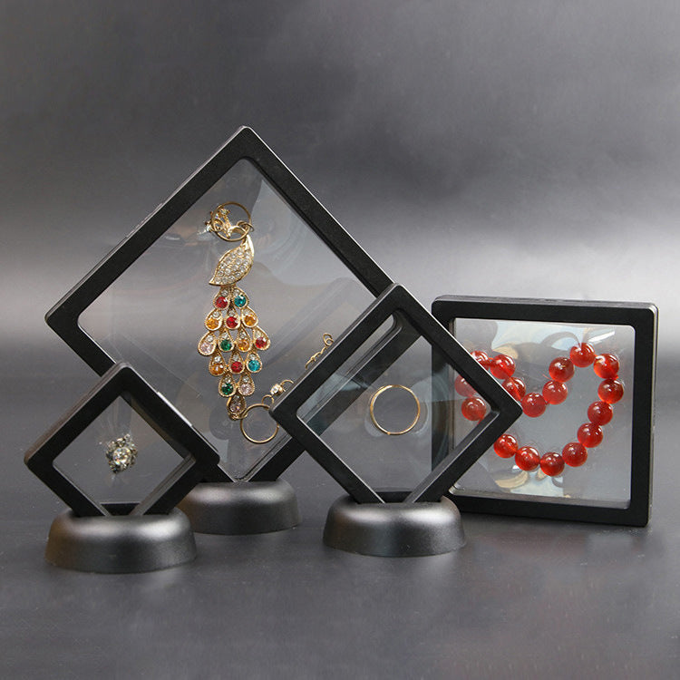 PE Film Suspension Jewelry Display Case for Bracelets and Brooches, Transparent Plastic Storage Box