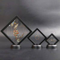 PE Film Suspension Jewelry Display Case for Bracelets and Brooches, Transparent Plastic Storage Box