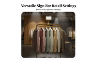 A4 Acrylic Display Versatile Grip Fastener-on Sign Holder Portable Acrylic Display Holder for Retailers, Store Owners, Boutiques, Supermarkets