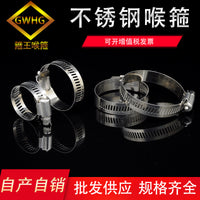 304 Stainless Steel American Style Hose Clamp for Security Monitoring and Gas Pipes