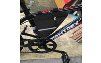 Reflective Strip Cycle Frame Triangle Bag Canvas Material Cycle Triangle Pouch Zipper Closure Bike Frame Bag Long-Lasting for Mountain Bikers