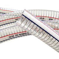 Clear PVC Steel Wire Reinforced Hose for Water and Oil Transfer, Low Temperature Resistant