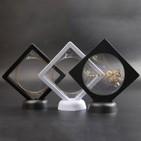 PE Film Suspension Jewelry Display Case for Bracelets and Brooches, Transparent Plastic Storage Box