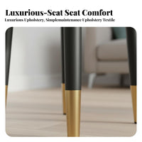 Modern Minimalist Design Stackable Square Ottoman Space-Saving Design Upholstered Vanity Seat Multifunctional Stool Sturdy Construction for Families, Homeowners, Living Room, Bedroom, Small Apartments, Entryway
