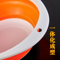 Portable Folding Fishing Bait Bucket with Handle