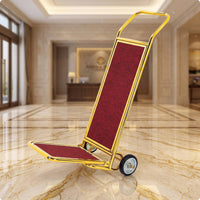 Foldable Luggage Trolley Compact Foldable Luggage Cart Small Hand Truck Portable Trolley for Hotels, Lobby, Hospitality