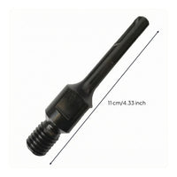 Threaded Conversion Shaft Interchangeable Power Tool Adapter Shaft Insert Shank Adapter Black Portable