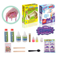 DIY Slime Kit with Shaker Bottle for Kids, Crystal Mud Clay Toy