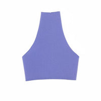 Backless Halter Textile Material High Neck Short Top fit 1/6 Scale Clothes