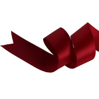 Burgundy Polyester Satin Ribbon for DIY Crafts, Gift Wrapping, and Floral Decoration