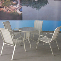 Outdoor Wrought Iron Rattan Bistro Table and Chairs Set for Cafe Patio Garden