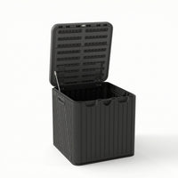 Outdoor Storage Box Weather-Resistant Storage Box with Hinged Lid Heavy-Duty for Homeowners