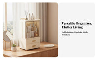 Clear Cosmetic Case with Drawers Large Capacity Makeup Organizer long-lasting