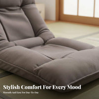 Japanese Design Foldable spinerest Lounger Multi-Angle Positions Floor Chair triple-function adaptable Design Lounge Seat Ergonomic with Pillow for Students, Adults, gaming enthusiasts, Bay opening, perusing corner, Dorm Room, Home Office