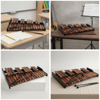 25-Note Xylophone Portable Wooden Xylophone Clear Glockenspiel with Wooden Mallets for Teachers, Music Lessons