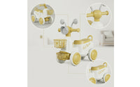 Ridepush-Along Toy with Basket Ridepush-Along Toy Stable Foot-to-Floor Car for Young Children, Kids, Indoor, Playroom