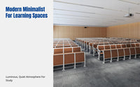 Lecture Hall Row Chair, Fixed Auditorium Seating, Aluminum Alloy Frame