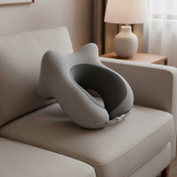Ergonomic Design Office Rest Pillow Breathable Material U-Shaped Neck Pillow Portable Memory Foam Neck Support Lightweight for Students, Travelers, Car