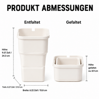 Large Car Trash Can for Families, Foldable Car Trash Can, Space-Saving Waste Container for Trunk, Mobile Trash Can with Bag Holder