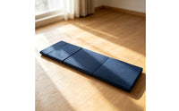 Compact Folding Mat with Pillow Portable Four-Fold Exercise Mat Cushioned Space-Saving for Home Workouts, Stretching, Mindful Stretching, Naps
